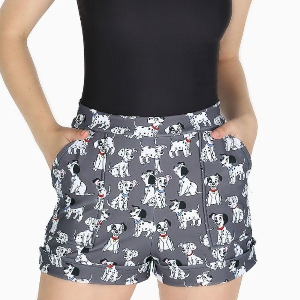 Disney Blackmilk 101 Dalmation Cuffed Shorts